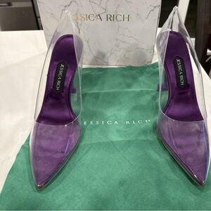 💜 PURPLE — Jessica Rich “So Fancy” Heels Size 7.5